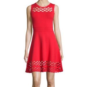 BNWOT Milly red fit and flare dress